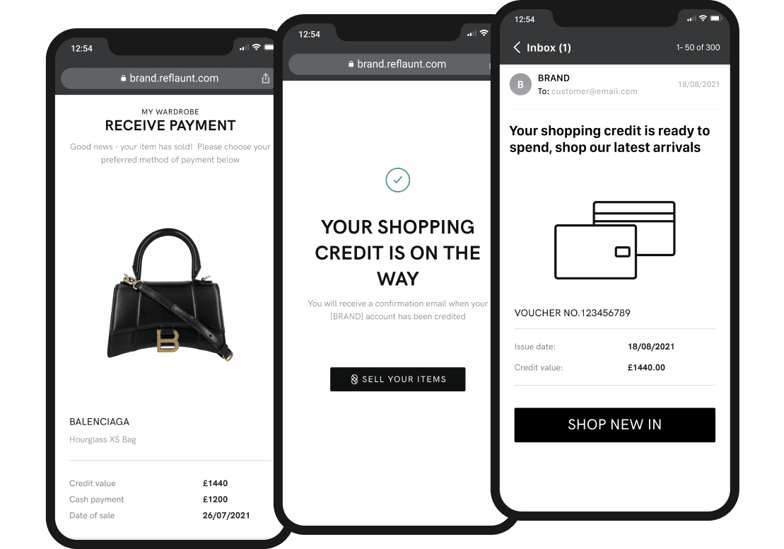 Reflaunt - The customer is rewarded in cash or credit